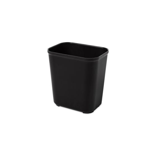 Corbeille de 14 pintes rubbermaid® résistante au feu, noir